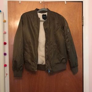 Forever 21 Jackets & Coats - Fuzzy bomber jacket Forever 21 Jackets & Coats - Fuzzy bomber jacket
